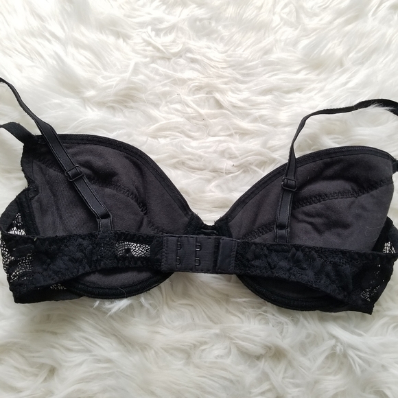 Vintage Victorias Secret 0698 Black Lace Bra 36C - Picture 5 of 8